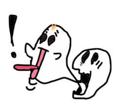 Cheerful ghost sticker #3311521
