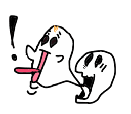 Cheerful ghost sticker #3311521