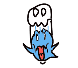Cheerful ghost sticker #3311522