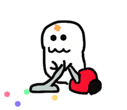 Cheerful ghost sticker #3311525