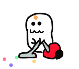 Cheerful ghost sticker #3311525