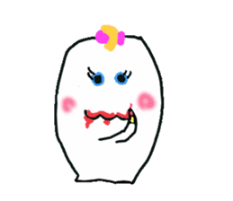 Cheerful ghost sticker #3311527