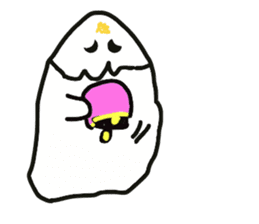 Cheerful ghost sticker #3311528