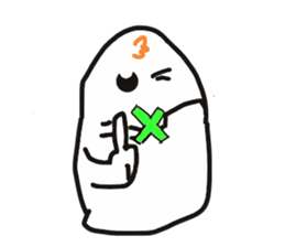 Cheerful ghost sticker #3311530