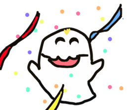 Cheerful ghost sticker #3311532