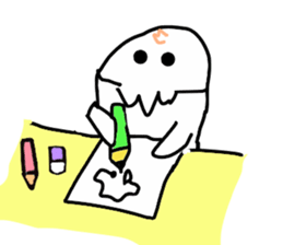 Cheerful ghost sticker #3311535