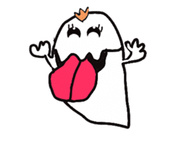 Cheerful ghost sticker #3311537