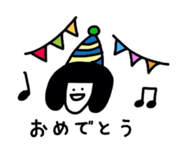 bird & bob hair sticker #3312909