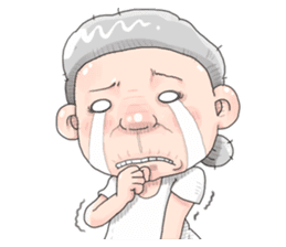 Taiwan grandmother 02 sticker #3313594