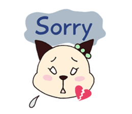 usa-neko happy days sticker #3313862