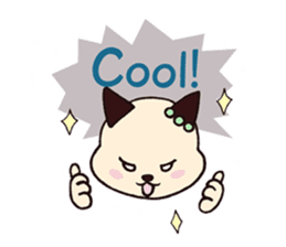 usa-neko happy days sticker #3313867
