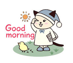 usa-neko happy days sticker #3313868