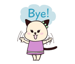 usa-neko happy days sticker #3313874