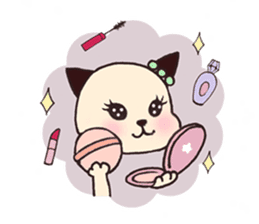 usa-neko happy days sticker #3313875
