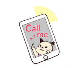 usa-neko happy days sticker #3313877