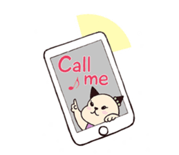 usa-neko happy days sticker #3313877