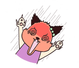 usa-neko happy days sticker #3313880