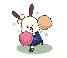 usa-neko happy days sticker #3313885