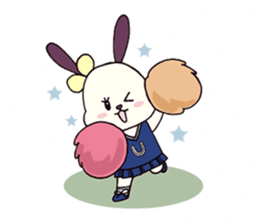 usa-neko happy days sticker #3313885