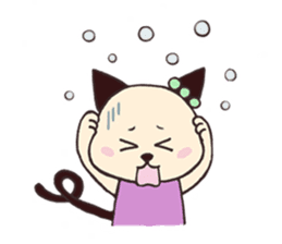 usa-neko happy days sticker #3313889