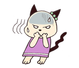 usa-neko happy days sticker #3313891