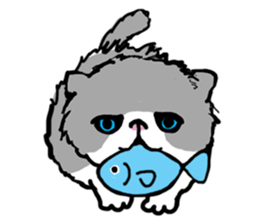 MY CRANKY CAT sticker #3313935