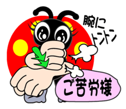 sign language of a new ladybug ver.1 by yumiy sticker #3313981