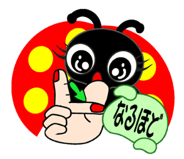sign language of a new ladybug ver.1 by yumiy sticker #3313994
