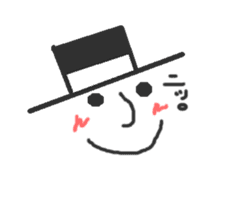 The gentleman of the hat. sticker #3314018