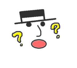 The gentleman of the hat. sticker #3314040