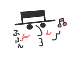 The gentleman of the hat. sticker #3314043