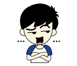 Nichkumpla The Little boy sticker #3314476