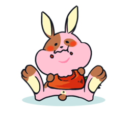 Every day is busy Marble rabbit sticker #3316179