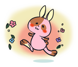 Every day is busy Marble rabbit sticker #3316181