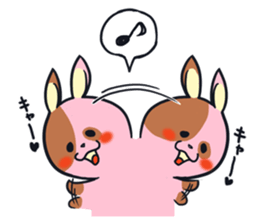 Every day is busy Marble rabbit sticker #3316186