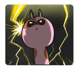 Every day is busy Marble rabbit sticker #3316189