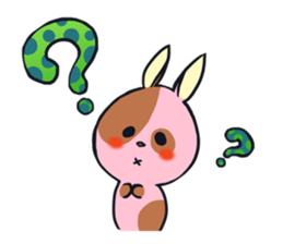 Every day is busy Marble rabbit sticker #3316191