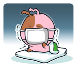 Every day is busy Marble rabbit sticker #3316197