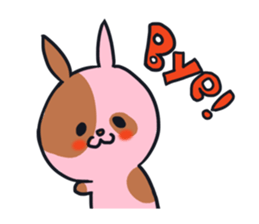 Every day is busy Marble rabbit sticker #3316199