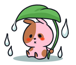 Every day is busy Marble rabbit sticker #3316203