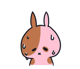 Every day is busy Marble rabbit sticker #3316206