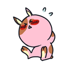 Every day is busy Marble rabbit sticker #3316207