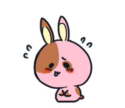 Every day is busy Marble rabbit sticker #3316209