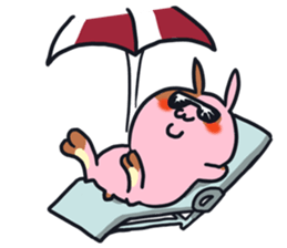 Every day is busy Marble rabbit sticker #3316211