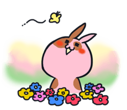 Every day is busy Marble rabbit sticker #3316213