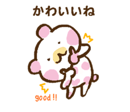 Polka-dot bear sticker #3316606