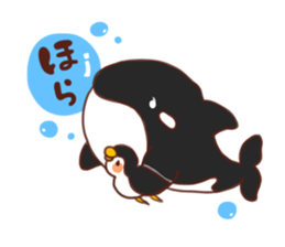 killer whales&Dolphin&Talk sticker #3317860