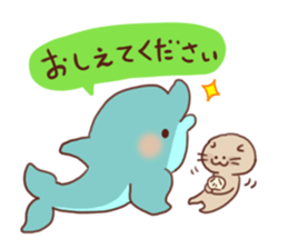 killer whales&Dolphin&Talk sticker #3317861