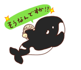 killer whales&Dolphin&Talk sticker #3317862