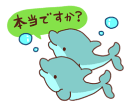 killer whales&Dolphin&Talk sticker #3317886